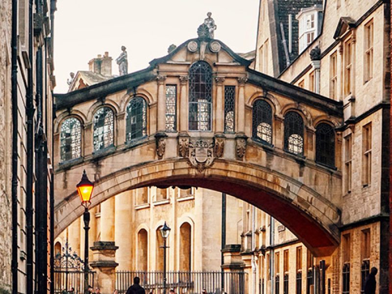 A view of the Oxford Bridge of Sighs